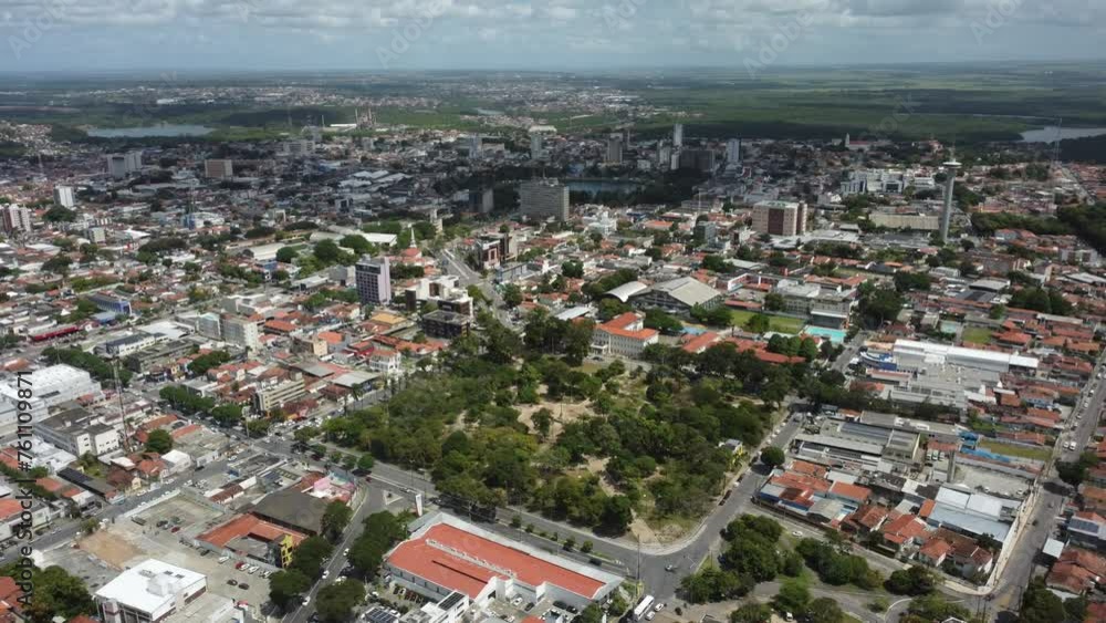 Imagens aéreas de drone da Praça da Independência, em João Pessoa, Paraíba, bem como casa do artesão Imagens aéreas de drone da Praça da Independência, em João Pessoa, Paraíba, bem como casa do artesão