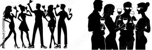 People holding using mobile phones set Characters with smartphones in hands Men women use cellphones surfing internet chatting Flat graphic vector illustrations black and white
