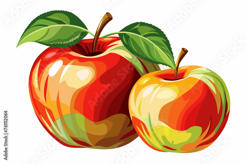 vector-of-watercolor-apples 