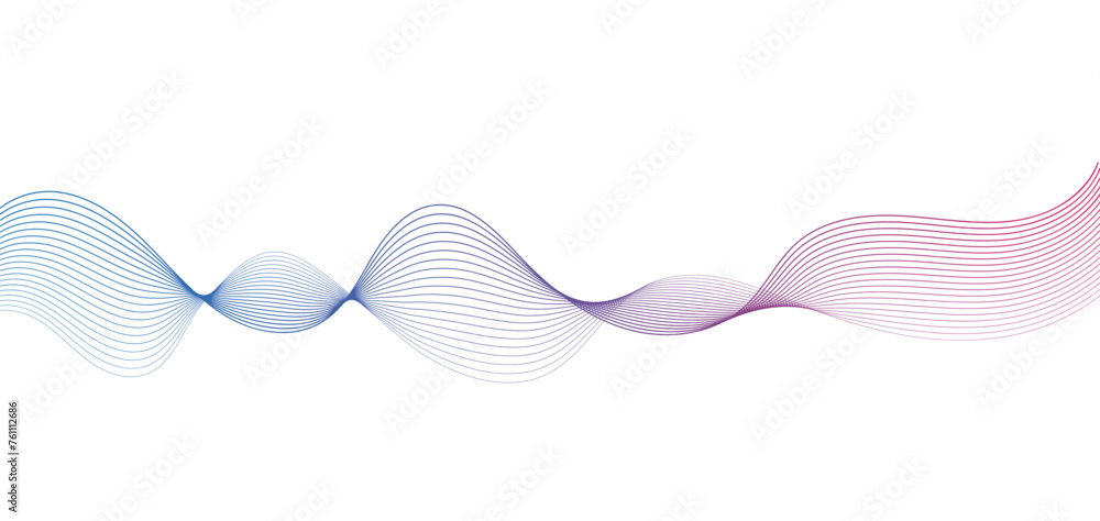 Abstract Wavy Lines Forms, Dynamic Wavy Flowing on Transparent Background. Suitable for AI, Tech, Network, Digital, Science, and Technology Themes.