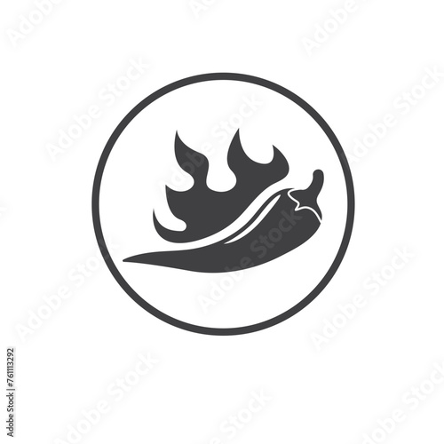 spicy icon vector element design template