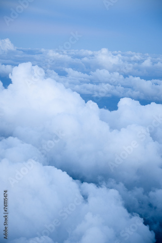 Clouds clean viewed from an airplane