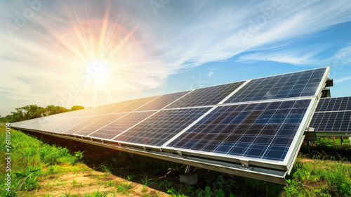 technology a brand new high tech solar panel farm