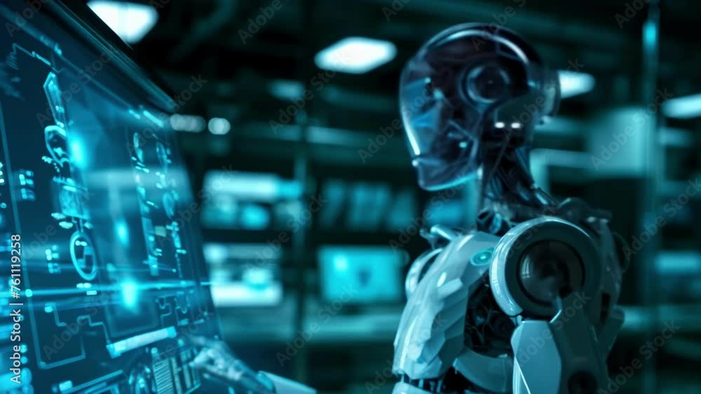 A holographic depiction of a robotic showcasing the precision and accuracy achieved through holographic medical training. A holographic depiction of a robotic showcasing the precision and accuracy achieved through holographic medical training.