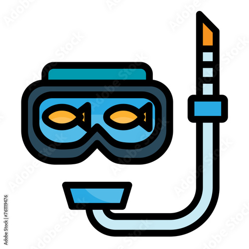 Snorkeling Icon