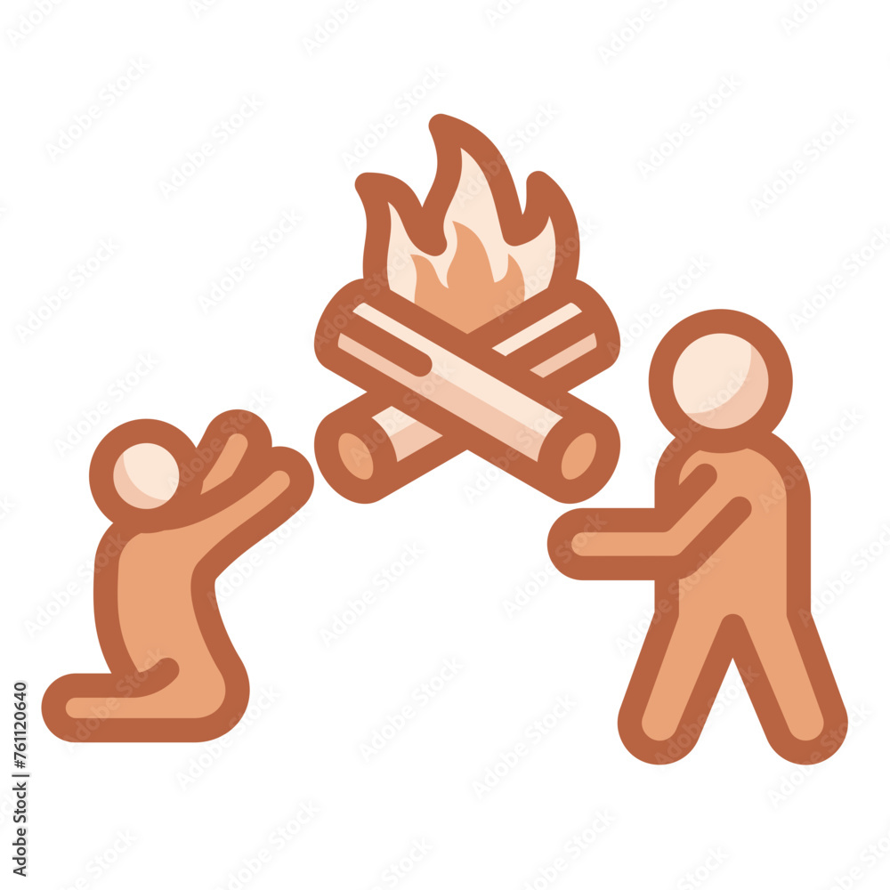 Obraz premium Bonfire Icon