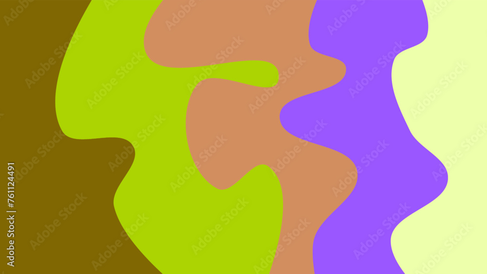 Gradient background on the form of abstract waves 