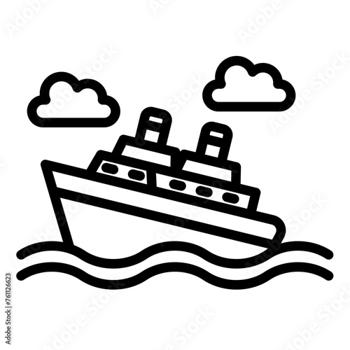 Cruise Ship Icon