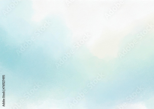 水色の水彩イメージの背景テクスチャ