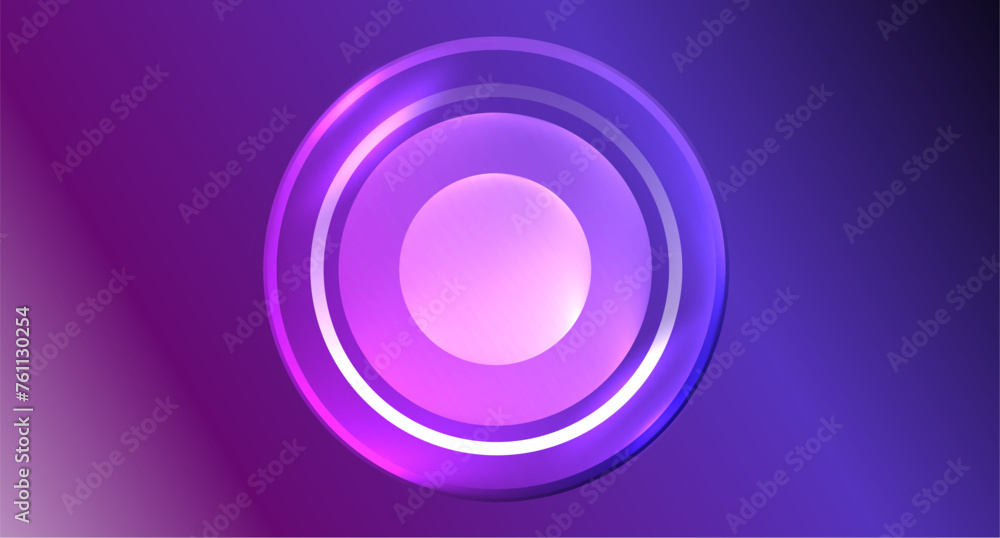 Neon glass circle copyspace for your text or product presentation geometric background. Vector illustration For Wallpaper, Banner, Background, Card, Book Illustration, landing page Neon glass circle copyspace for your text or product presentation geometric background. Vector illustration For Wallpaper, Banner, Background, Card, Book Illustration, landing page