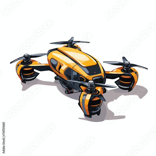 A compact racing drone illustration designed for sp