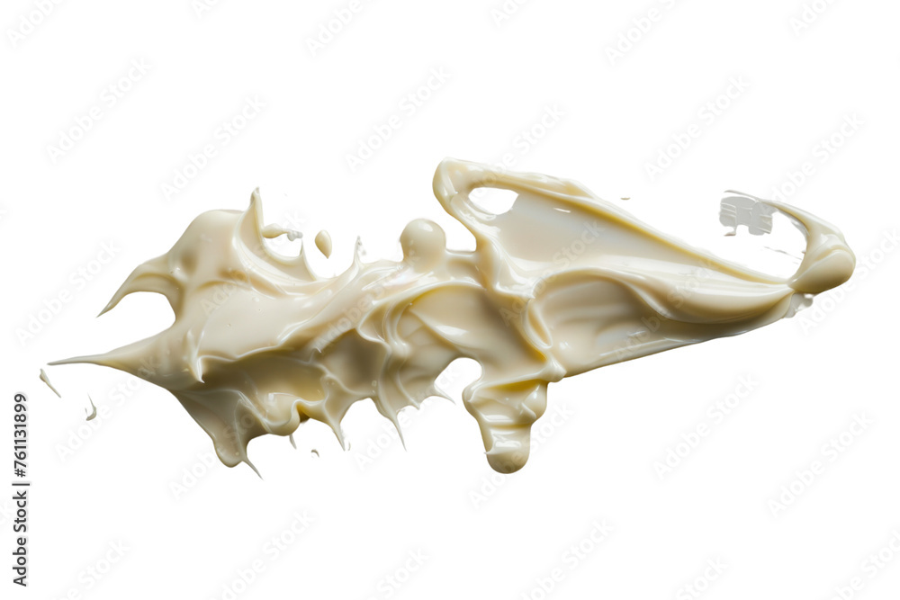A smear of cream on a white background Realistic daytime first person perspective
A smear of cream on a white background Realistic daytime first person perspective