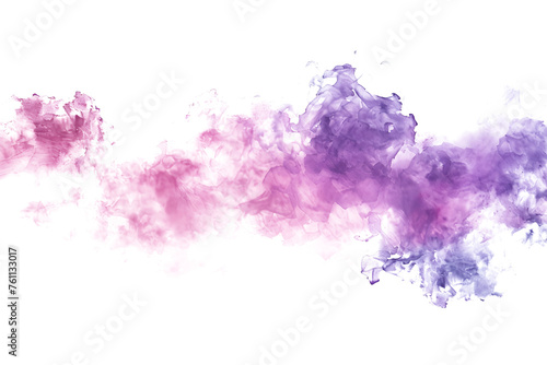 Pink and purple watercolor wash with blending on white background.