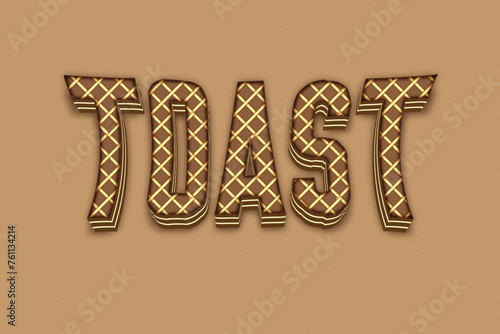 Toast Cake Text Effect