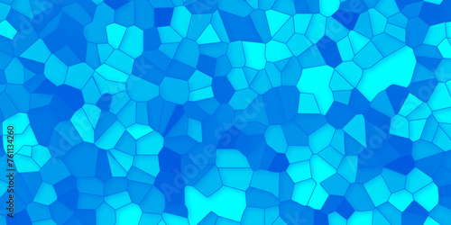 Abstract blue broken stained-glass background with colorful line. geometric seamless pattern with 3d shapes triangle background. colorful low poly crystal mosaic and tiles background pattern.