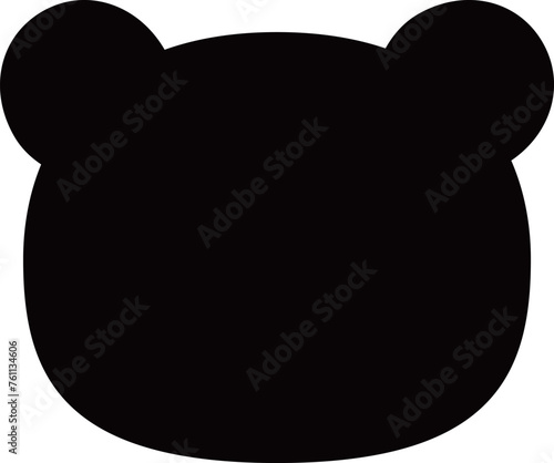 熊のシンプルなアイコン