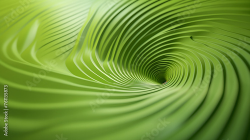 Hypnotic Green Spiral Abstract Background for Artistic Designs