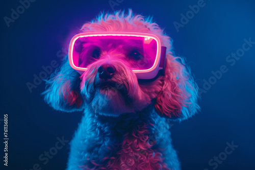 Dog wearing glasses © Arham