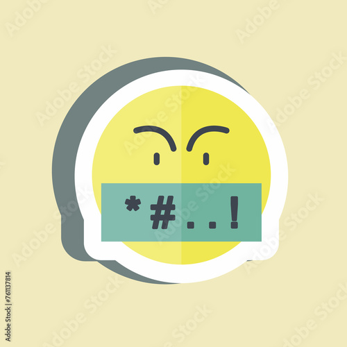 Sticker Cyber Bullying. suitable for Feedback symbol. simple design editable. design template vector. simple symbol illustration