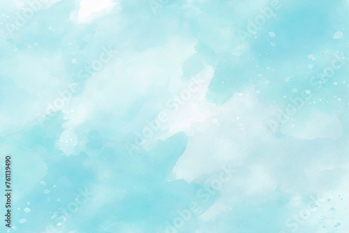 Blue color background. Abstract Blue watercolor paint background.