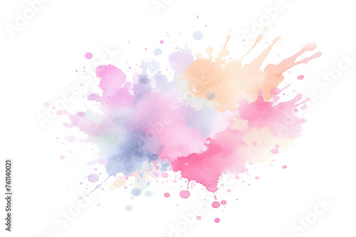 watercolor splash paint brush stroke on white background © Saichol