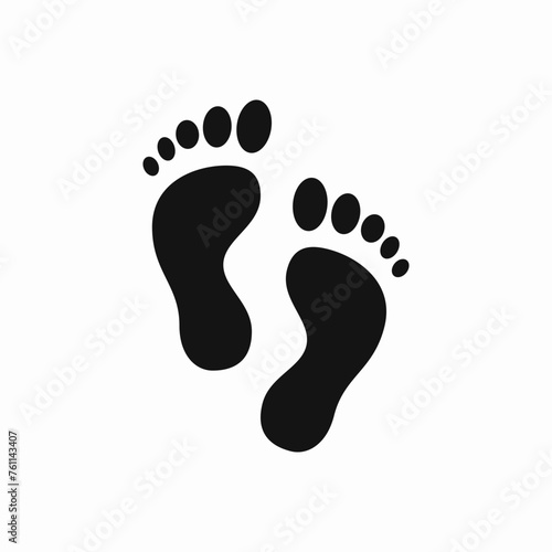 Foot Step Print Footmark icon © Nijat