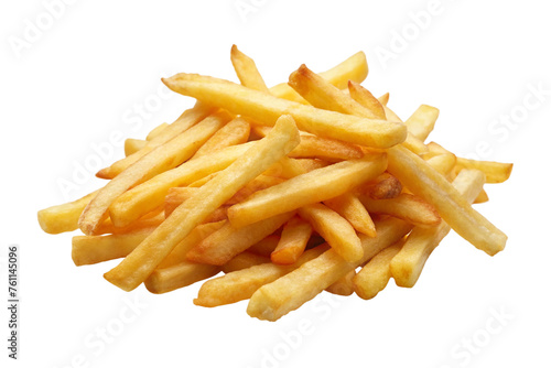 French Fries. Isolated on Transparent Background. 

