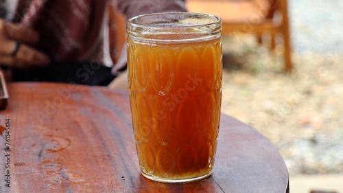 Gula Asem or Gula Asam is Indonesian Traditional Infuse Water Drink photo