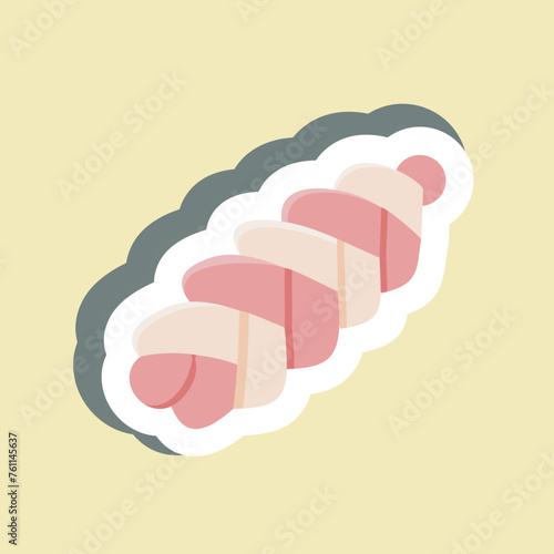 Sticker Callah. suitable for Bakery symbol. simple design editable. design template vector. simple illustration