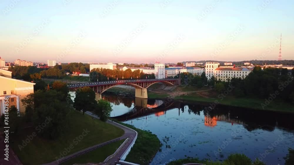 Summer sunrise in the city of Vitebsk Summer sunrise in the city of Vitebsk