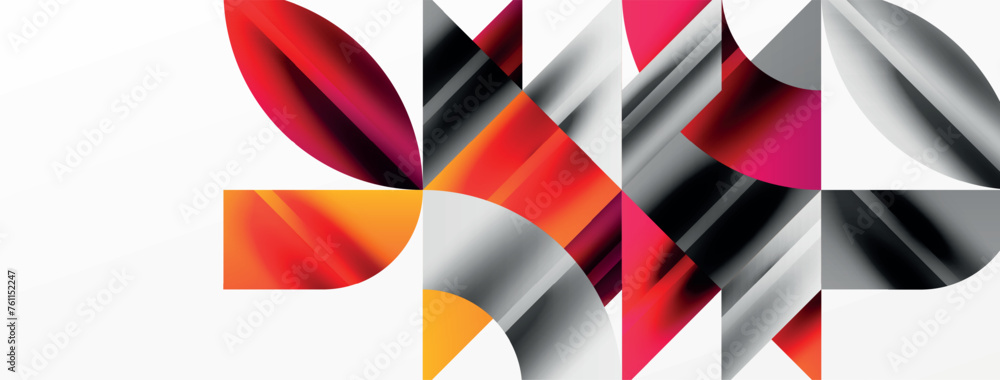 Geometric abstract background with abstract geometric shapes. Concept of creative technology, digital art, social communication, modern science for poster, cover, banner, brochure, website Geometric abstract background with abstract geometric shapes. Concept of creative technology, digital art, social communication, modern science for poster, cover, banner, brochure, website