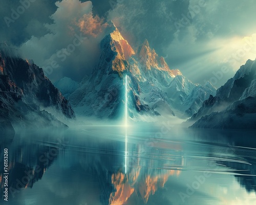 3D render Lighting effect