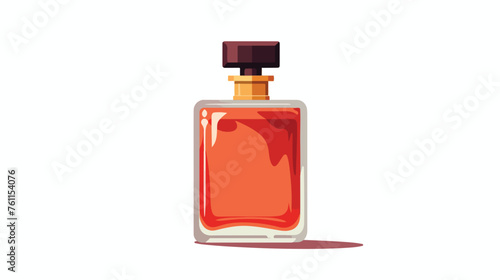 Icon of perfume retro bottle with pump flat vector 