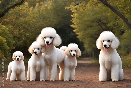 group of puppies. generative ai