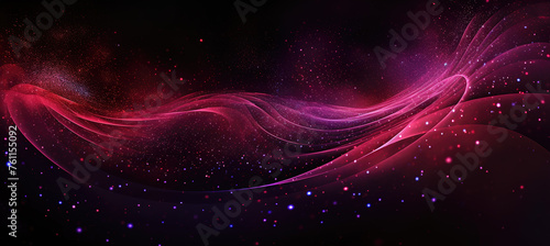 Abstract wallpaper background of purple cosmic  liquid energy waves texture and glitter lights with bokeh and defocused concept art design photo