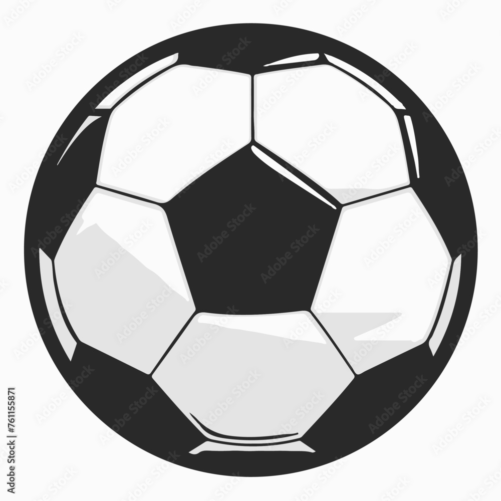 Ball for playing soccer. Vector classic ball. Ball for playing soccer. Vector classic ball.