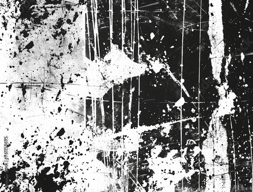 Wallpaper Mural Grunge background with a black rough texture and dust, grain or dirt overlay. A grunge texture with distressed edges and dust particles, perfect for adding an aged or worn effect Torontodigital.ca