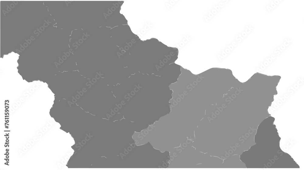 Black flat blank highlighted location map