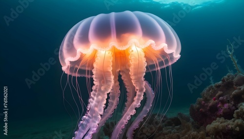 A Jellyfish With Tentacles That Light Up The Sea © Insiya