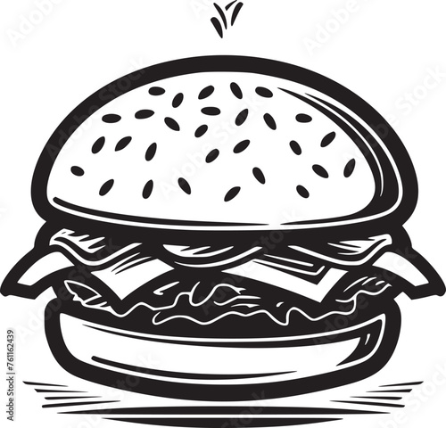 Burger vector black and white