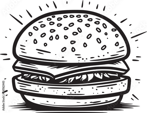 Burger vector black and white