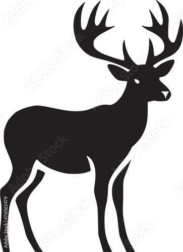 Deer vector black and white