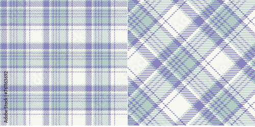 Vector checkered pattern or plaid pattern . Tartan, textured seamless twill for flannel shirts, duvet covers, other autumn winter textile mills. Vector Format