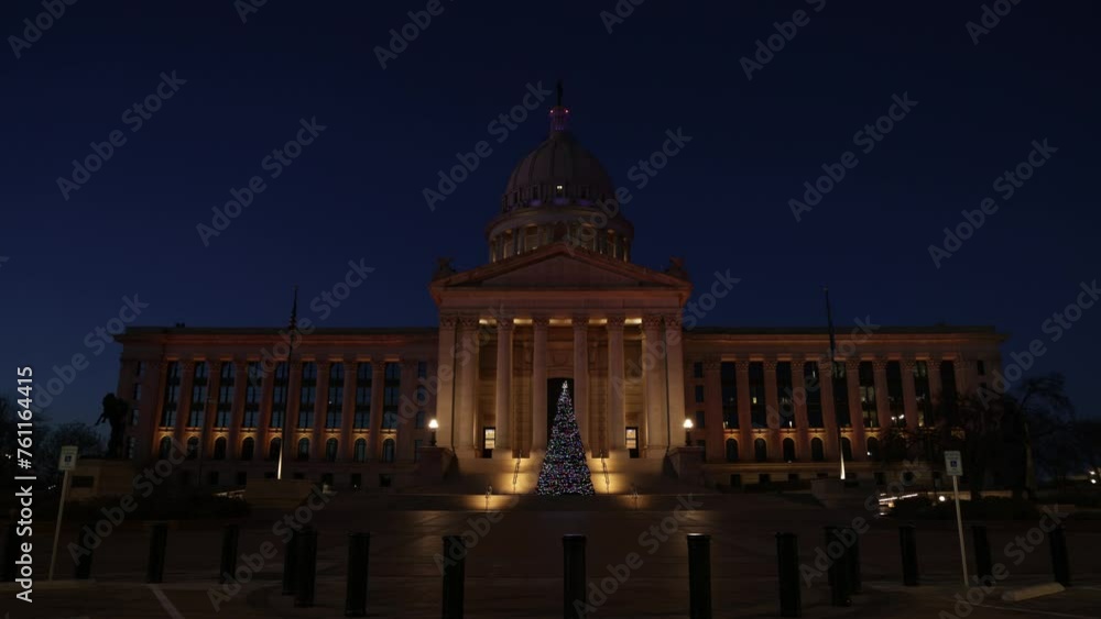 Time lapse video of dusk at the Oklahoma state capitol building in Oklahoma City, Oklahoma. Time lapse video of dusk at the Oklahoma state capitol building in Oklahoma City, Oklahoma.