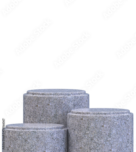 Stone podium for product display