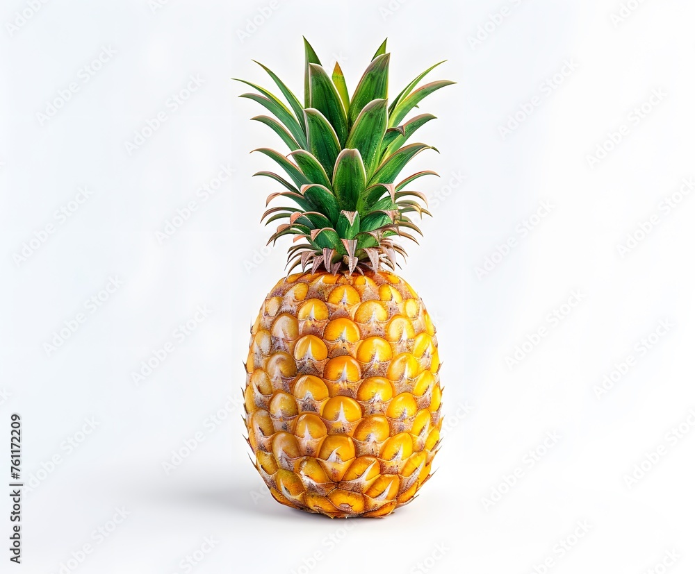 Pineapple fruit isolated on white background. Pineapple fruit isolated on white background.