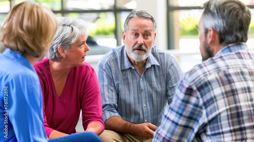 Group Therapy for Seniors, Supporting Each Other, Mental Health and Wellbeing, Generative AI