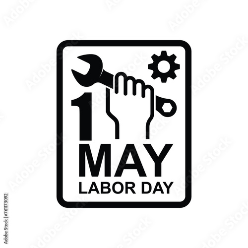 Labor icon. Happy Labor Day isolated on background vector illustration.