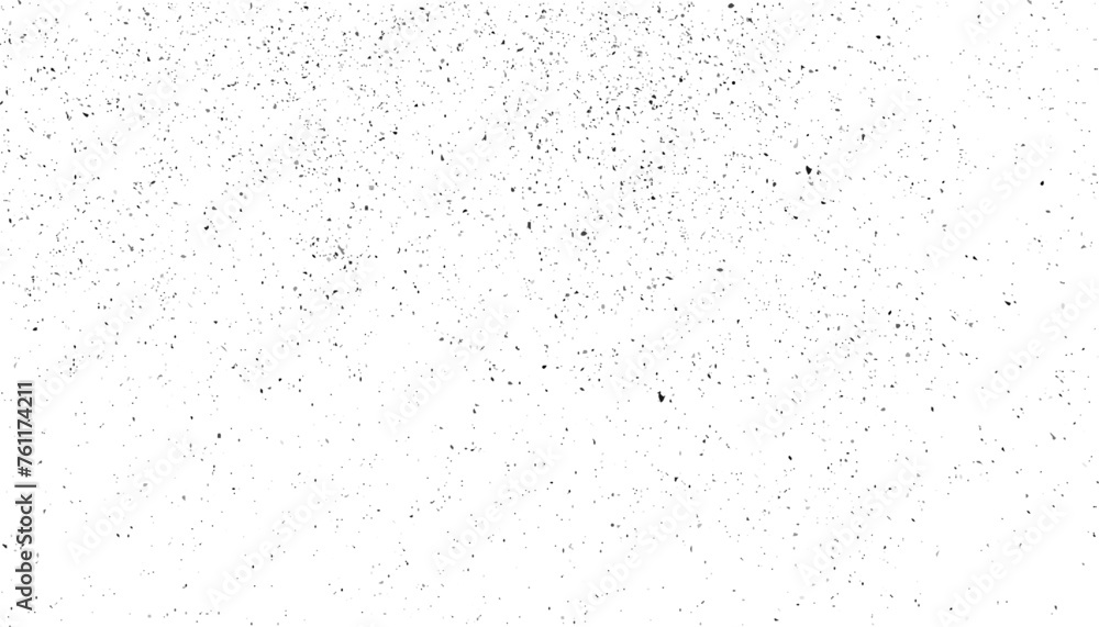 Subtle grain vector texture overlay. Abstract black and white gritty grunge background. Dark design background surface. Gray printing element. Grunge black and white seamless pattern. 
