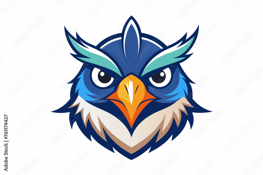 water-color-bird-face-logo.
